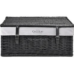 24” Large Empty Wicker Hamper<Hotel Chocolat Hot