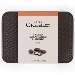 Dark Chocolate Salted Caramelised Almonds Gift Tin<Hotel Chocolat Hot