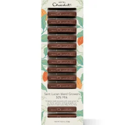 Saint Lucian Island Growers 50% Milk Chocolate Batons<Hotel Chocolat Hot